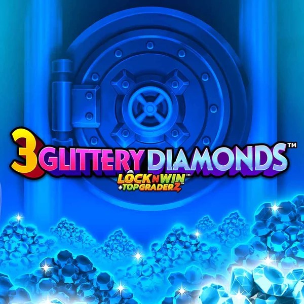 3 Glittery Diamonds by PearFiction Studios, showcased at lamabets.net – game logo