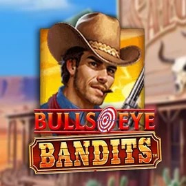 Bulls Eye Bandits slot logo by Origins at Lamabet Casino