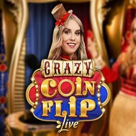 Official Live Casino logo: Crazy Coin Flip by Evolution at Lamabet Casino