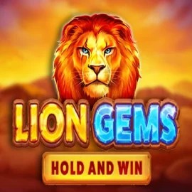 Lion Gems Hold and Win slot logo by Playson at Lamabet Casino