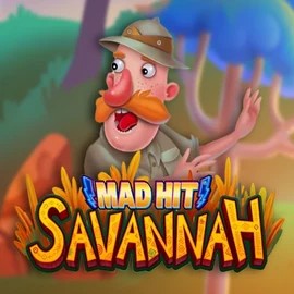 Mad Hit Savannah slot logo by RubyPlay at Lamabet Casino