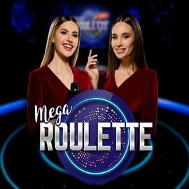 Mega Roulette logo by Pragmatic Play at Lamabet Casino