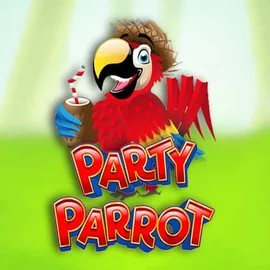 Party Parrot slot logo by Rival at Lamabet Casino