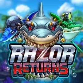 Razor Returns slot logo by Push Gaming at Lamabet CasinoRazor Returns