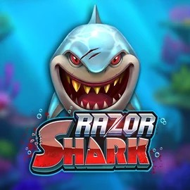 Logo of Razor Shark from Push Gaming at Lamabet Casino