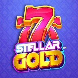 Official Slots logo: Stellar Gold by Snowborn Games at Lamabet Casino