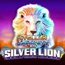 Stellar Jackpots with Silver Lion by Lightning Box Game, showcased at lamabets.net – game logo